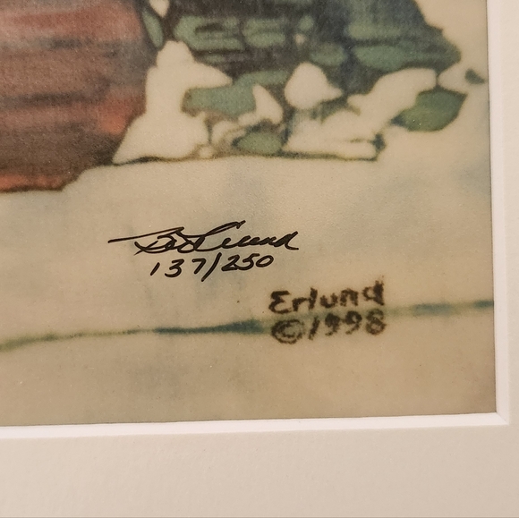 Beth Erlund signed and numbered Flamingo Batik print - Picture 3 of 5